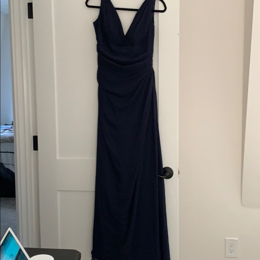 Beautiful navy bridesmaid/prom dress
